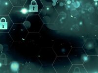 Cyber, personal data, privacy and information security. Internet networking  protection security system concept. Padlock icon.